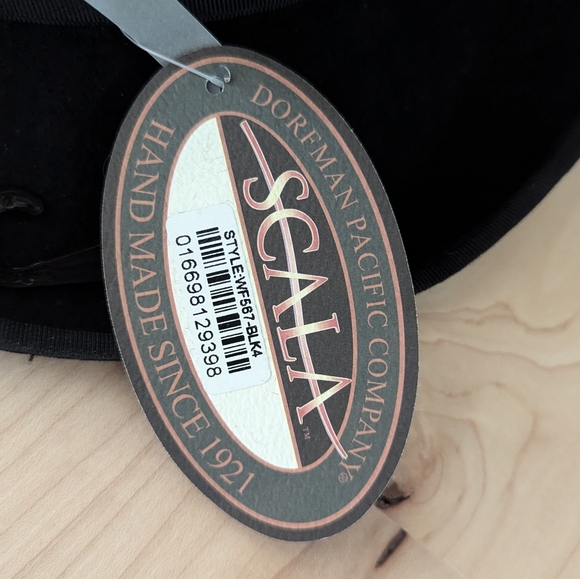 Scala Classico Mad Hatter Wool Felt Top Hat - Picture 7 of 11